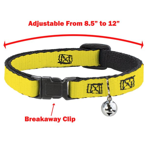 Breakaway Cat Collar with Bell - Summer Essentials Color Block 8 Discount - Image 2
